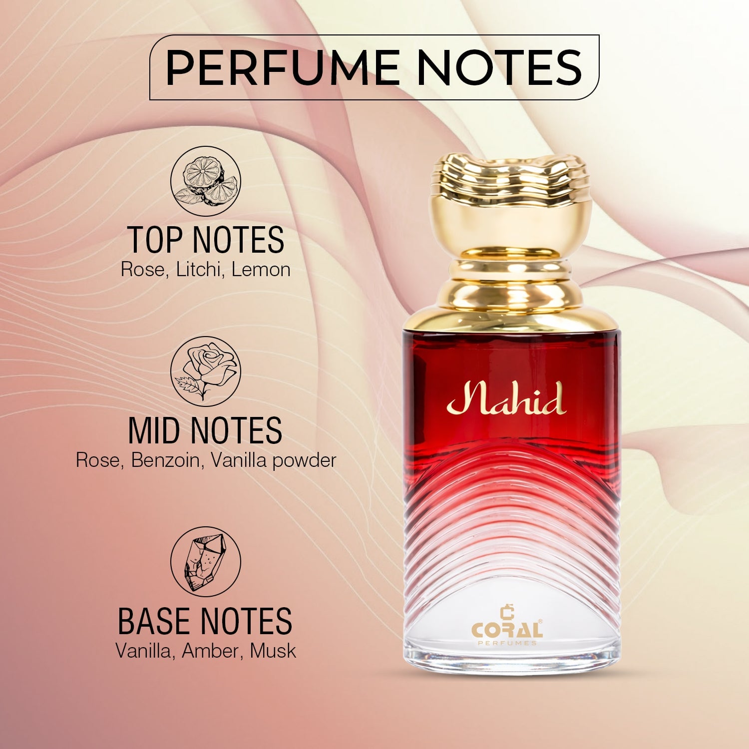Coral Nahid Eau de Parfum for Unisex – 100ml
