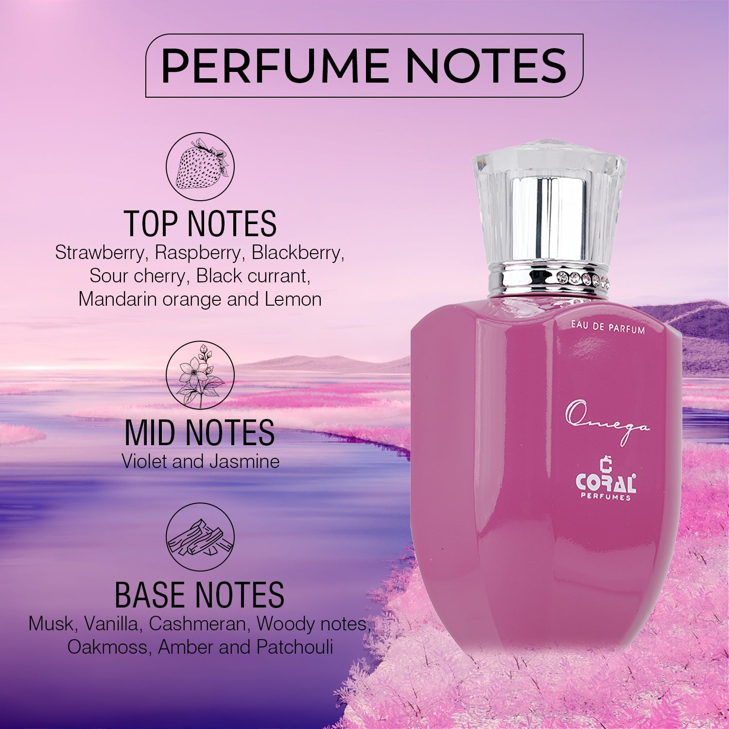 Coral Omega Eau de Parfum for Women – 100ml