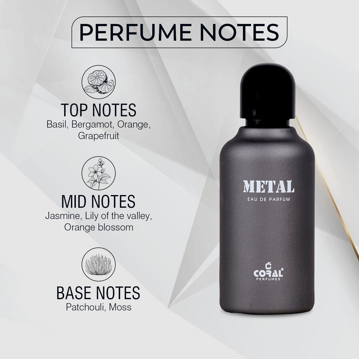 Coral Metal Eau de Parfum for Men – 100ml