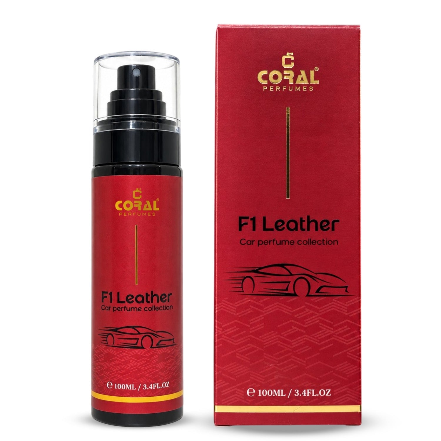 Coral F1 Leather Car Air Freshener – 100ml