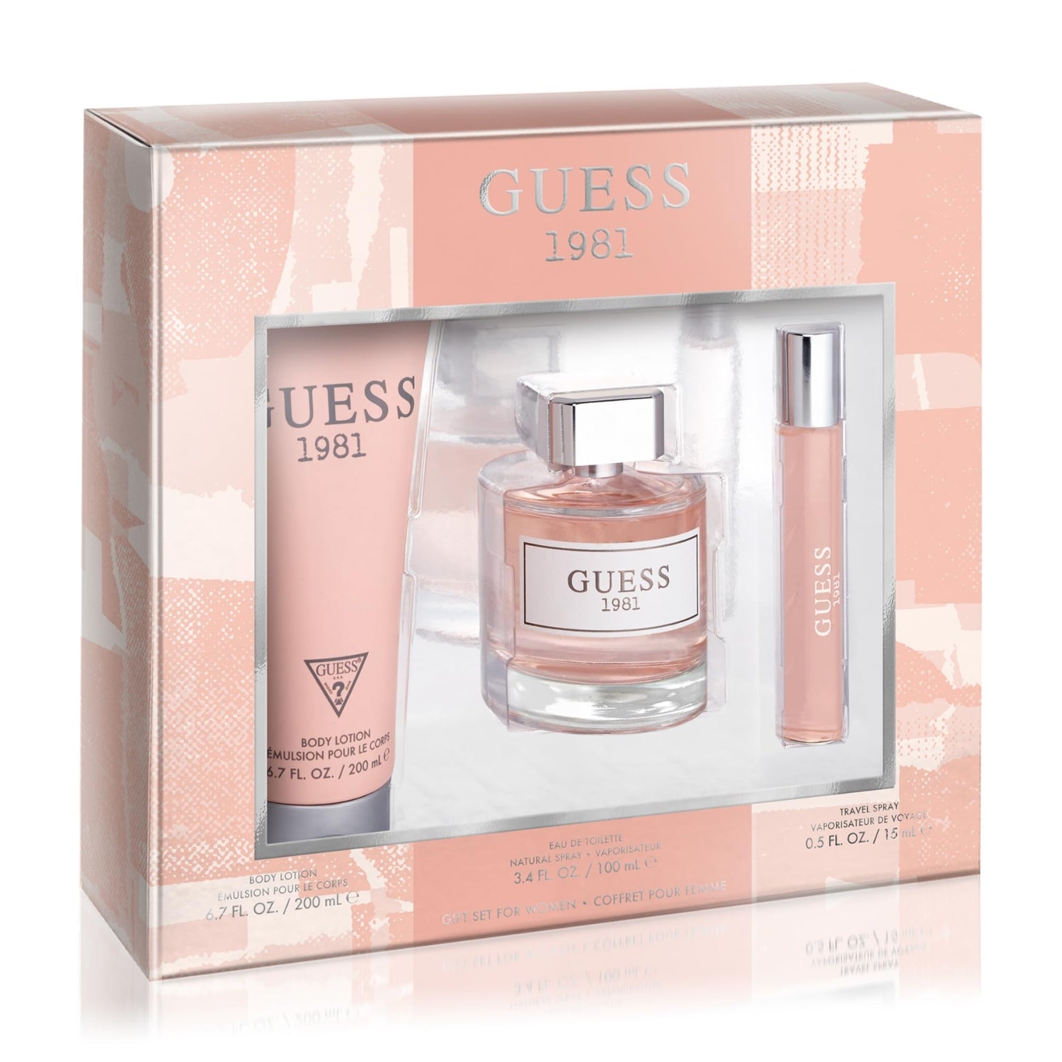 Guess 1981 Eau De Toilette 3-Piece Gift Set For Women (Gift Set)