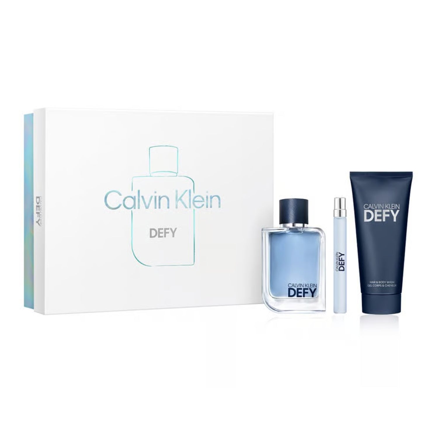Calvin Klein Defy Gift Set (Perfume + Body Wash) For Men