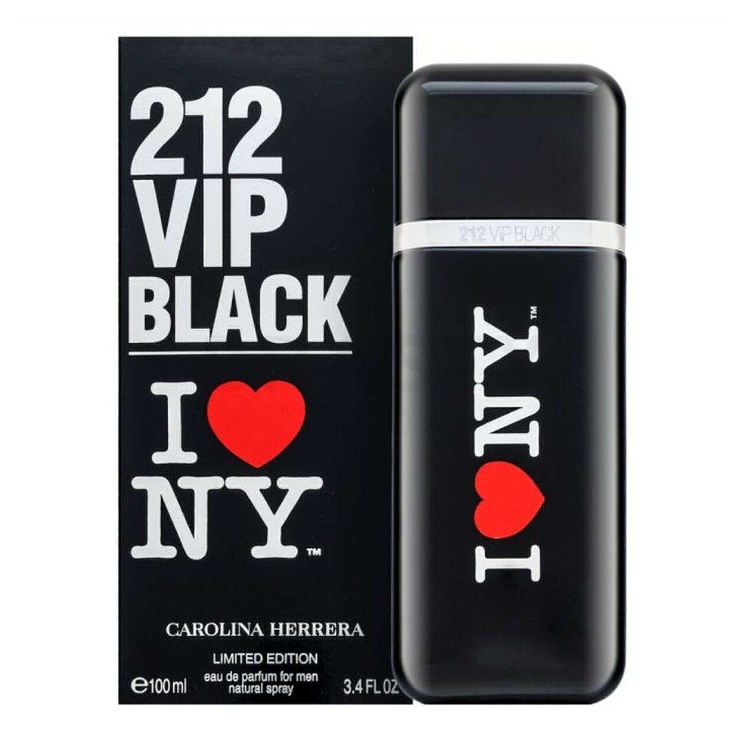 Carolina Herrera 212 VIP Black I Love NY Edition Eau De Parfum For Men – 100ml