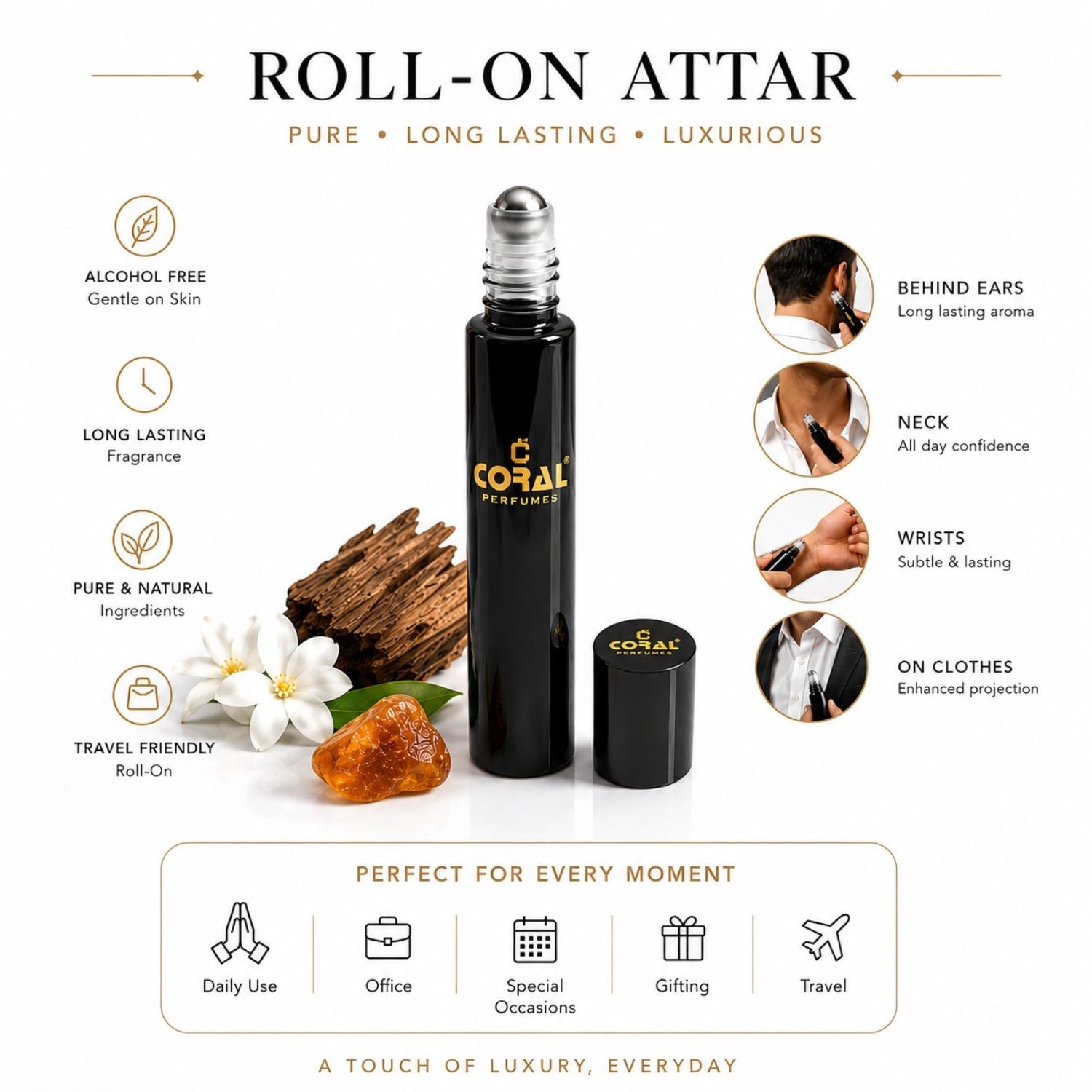 Midnight Oud Perfume Oil for Men – Inspired by M7 Oud Absolu