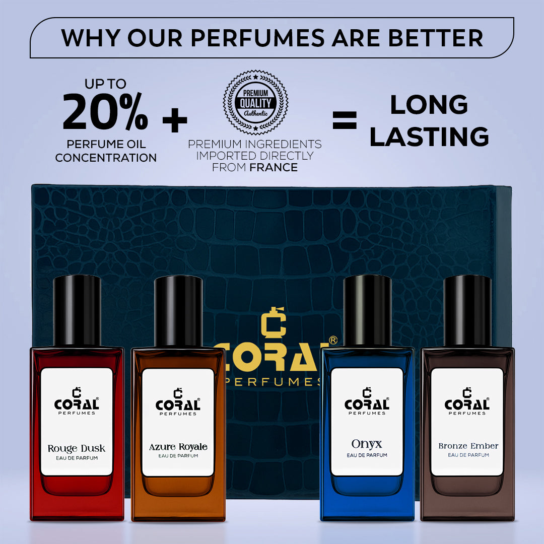 Coral Gift Set for Men – 4 x 30ml Eau de Parfum