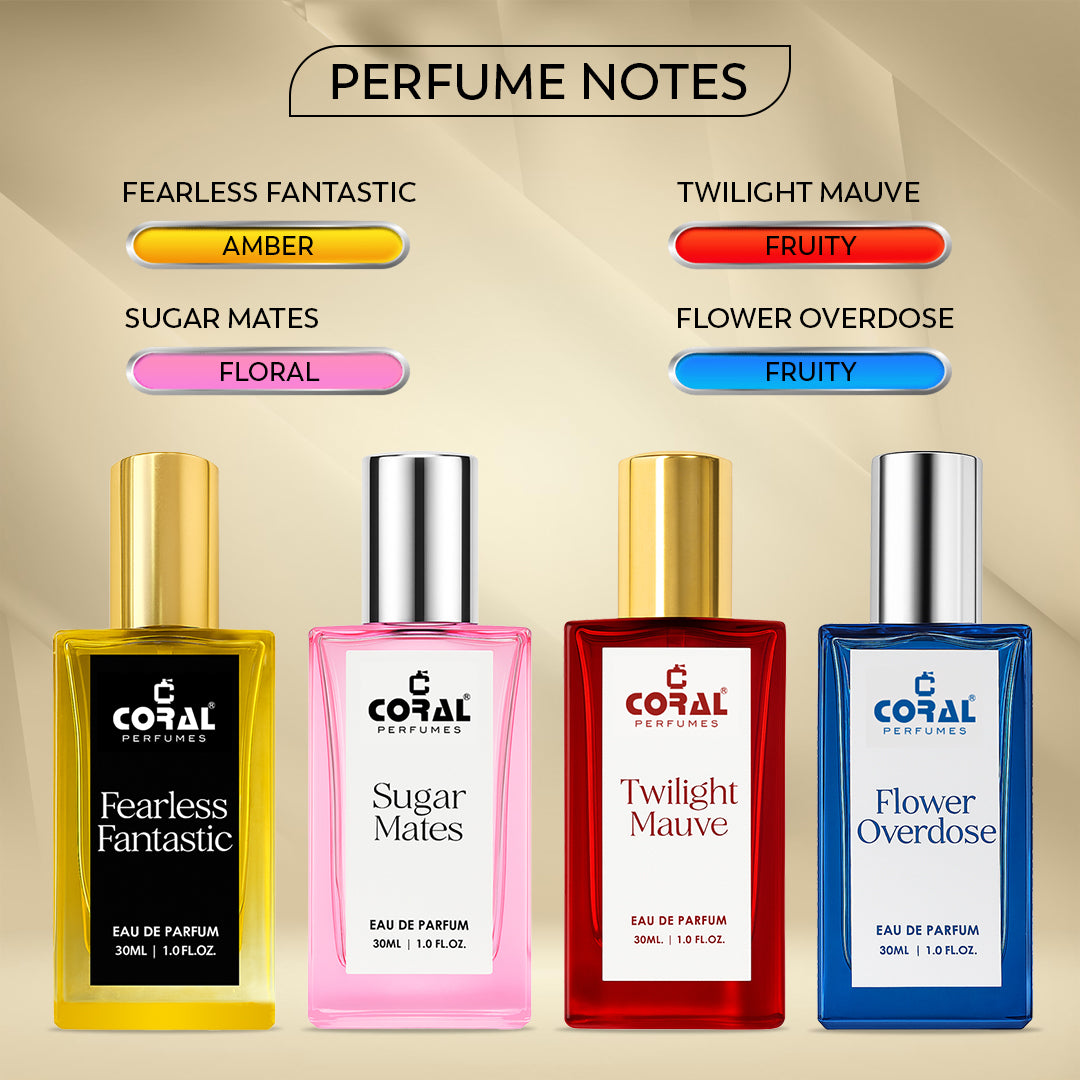 Coral Gift Set for Women – 4 x 30ml Eau de Parfum