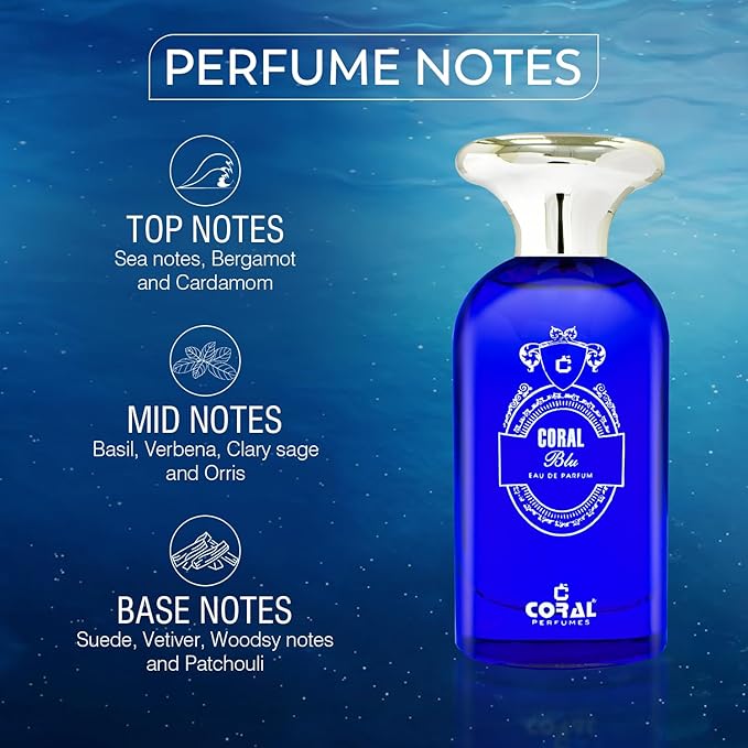 Coral Blu Eau de Parfum for Men – 100ml