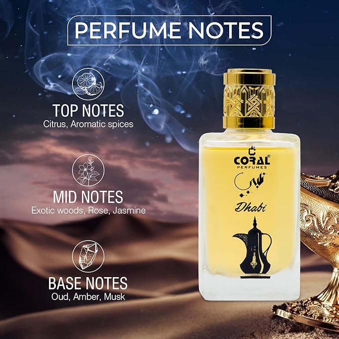Coral Dhabi Eau de Parfum for Unisex – 100ml