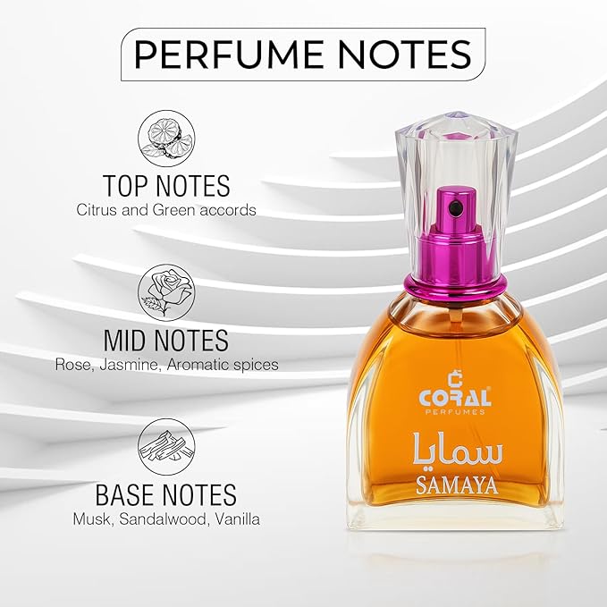 Coral Samaya Eau de Parfum for Unisex – 100ml