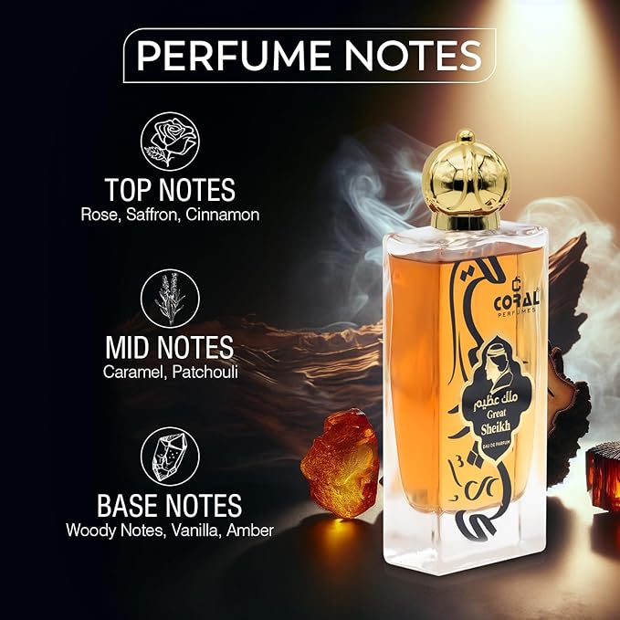 Coral Great Sheikh Eau de Parfum for Unisex – 100ml