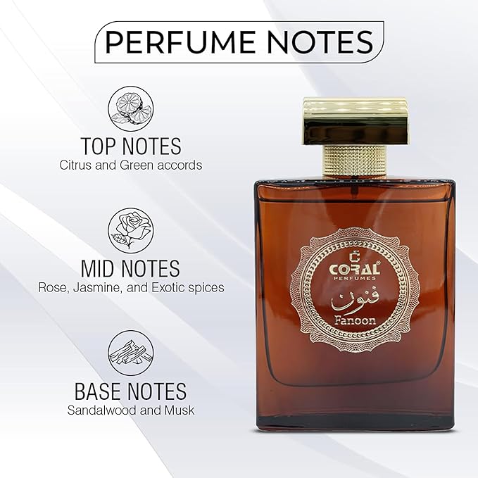 Coral Fanoon Eau de Parfum for Unisex – 100ml