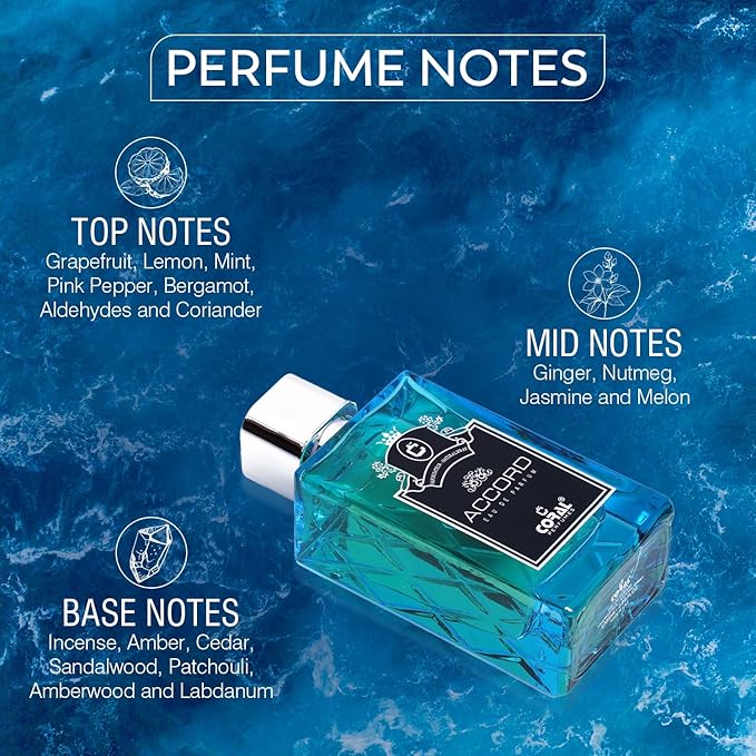 Coral Accord Eau de Parfum for Men – 85ml