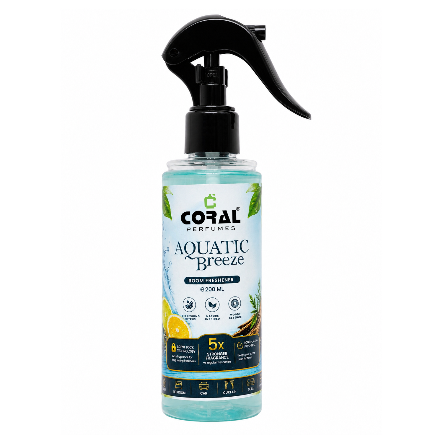 Coral Aquatic Breeze Room Freshener Spray – 200ml