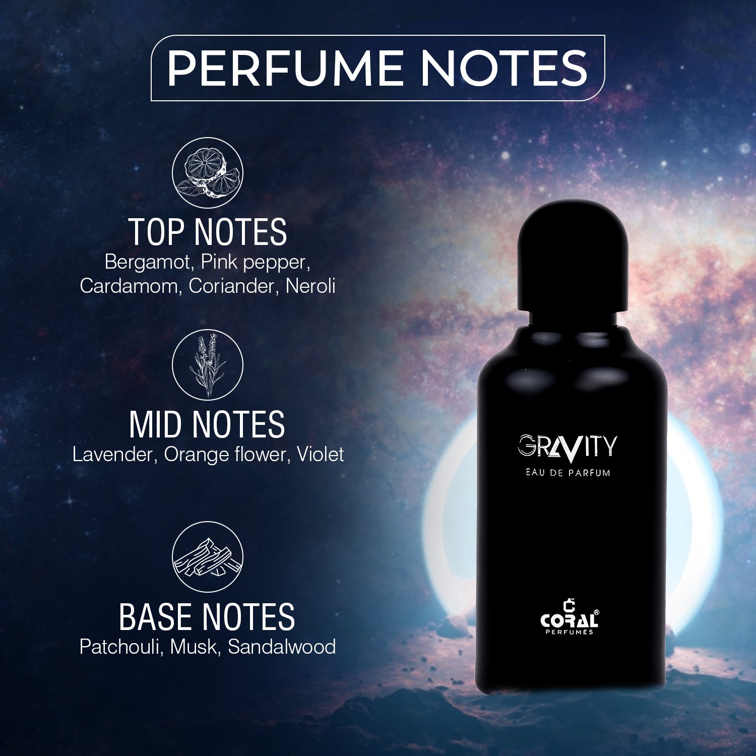 Coral Gravity Eau de Parfum for Unisex - 100ml
