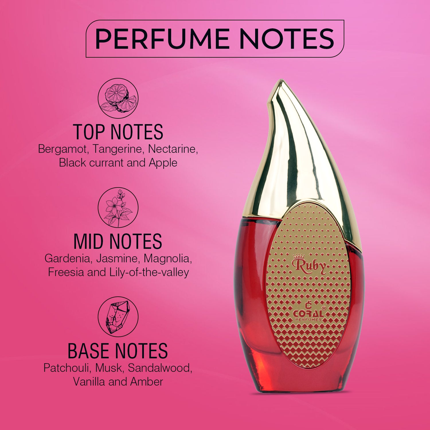 Coral Ruby Eau de Parfum for Women – 100ml