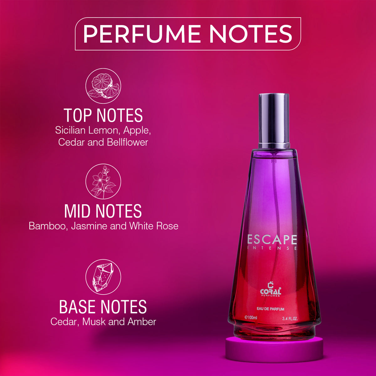 Coral Escape Intense Eau de Parfum For Women – 100ml