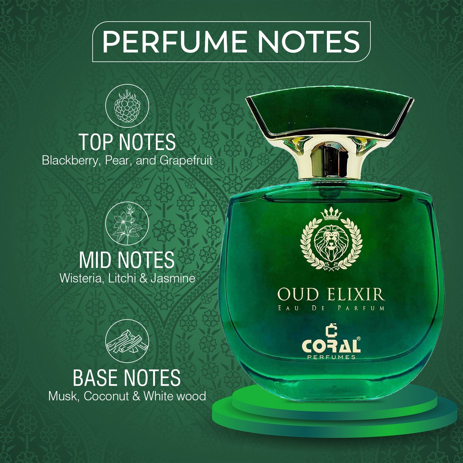 Coral Oud Elixir Unisex Perfume - 100ml