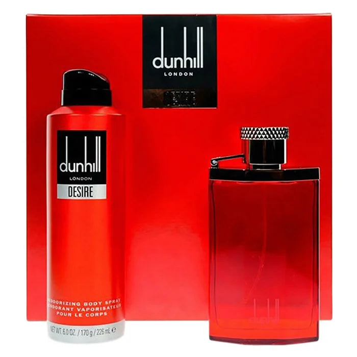 DUNHILL DESIRE RED EDT 100ML + DEO FOR MEN  225ML