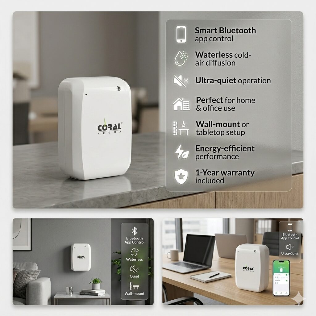 Coral Aerocharge 250 Aroma Diffuser Machine (White)
