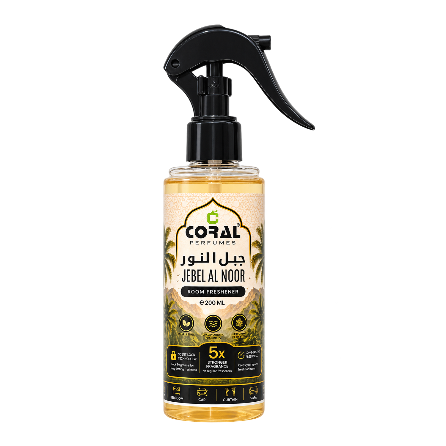 Coral Jabel Al Noor Room Freshener Spray – 200ml