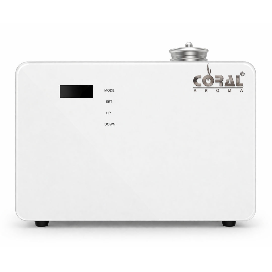 Coral Aroma Waterless Aroma Diffuser White - 500ml | Wide Coverage, Long-Lasting Fragrance for Home, Office