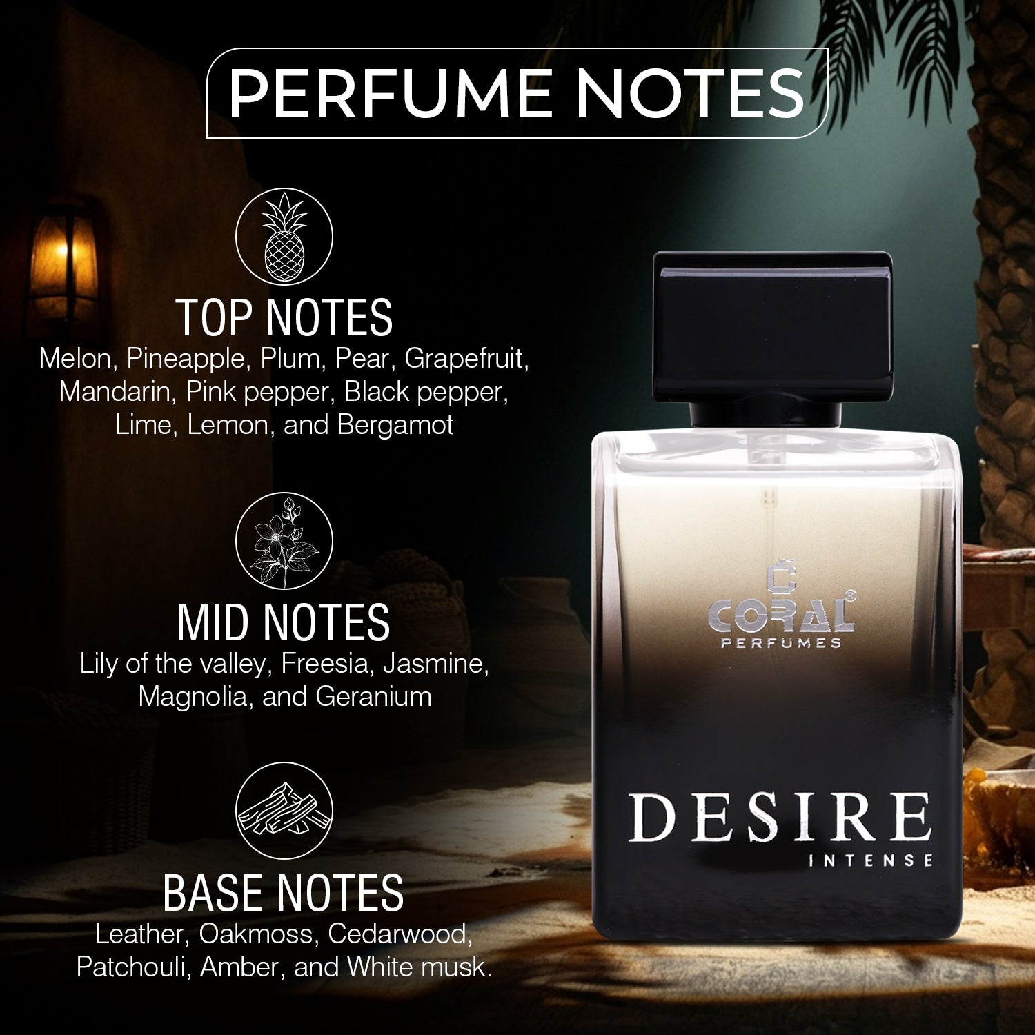 Coral Desire Intense Eau de Parfum for Men – 100 ml