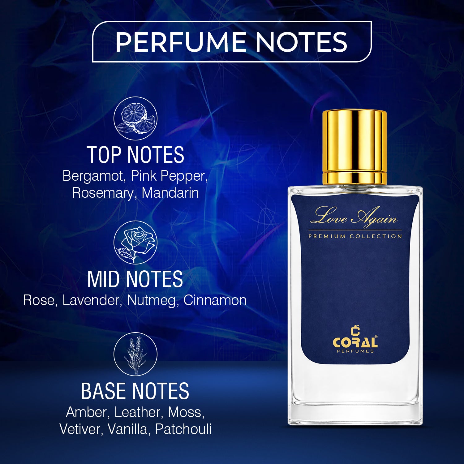 Coral Love Again Premium Collection Extrait De Parfum for Unisex – 60ml