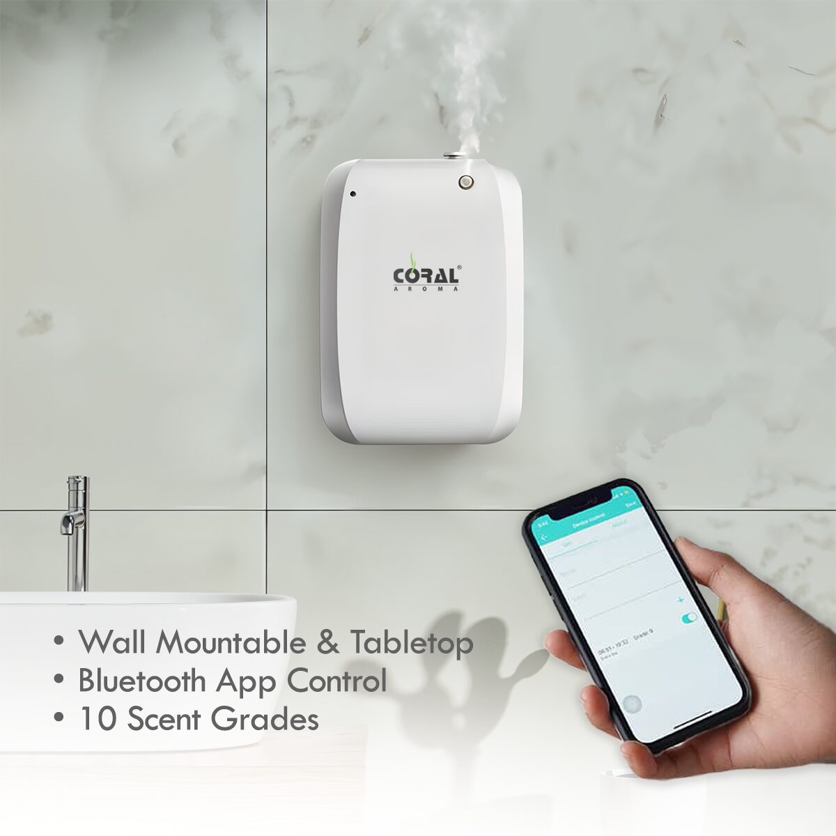 Coral Aerocharge 250 Aroma Diffuser Machine (White)